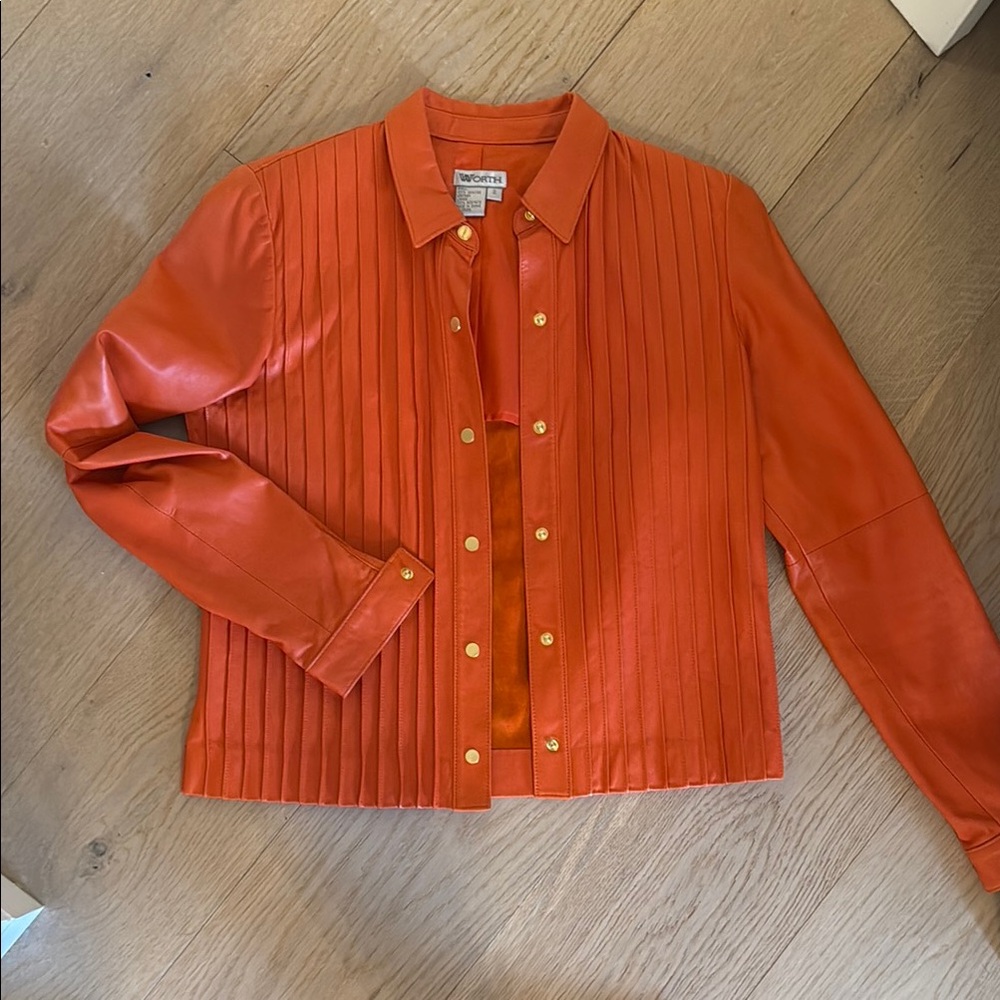 Vintage 100% Leather Shacket